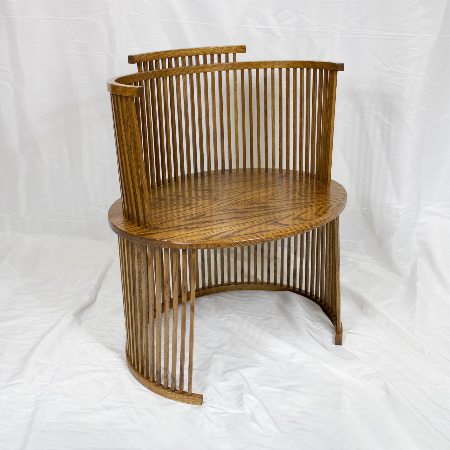 12 Dark Oak Captain's Chair