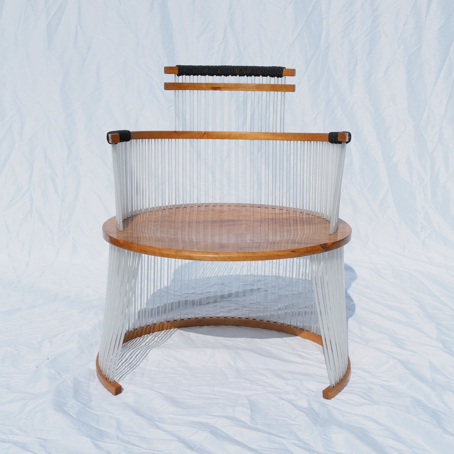 25 Cherry and Polycarbonate Chair I