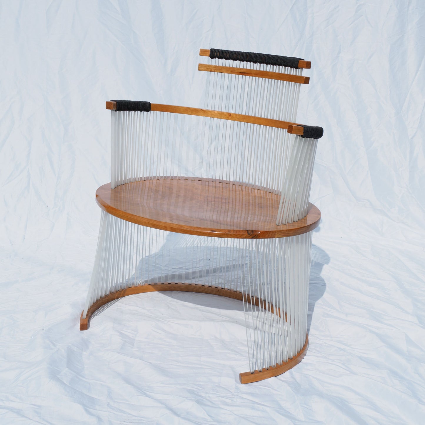 25 Cherry and Polycarbonate Chair I