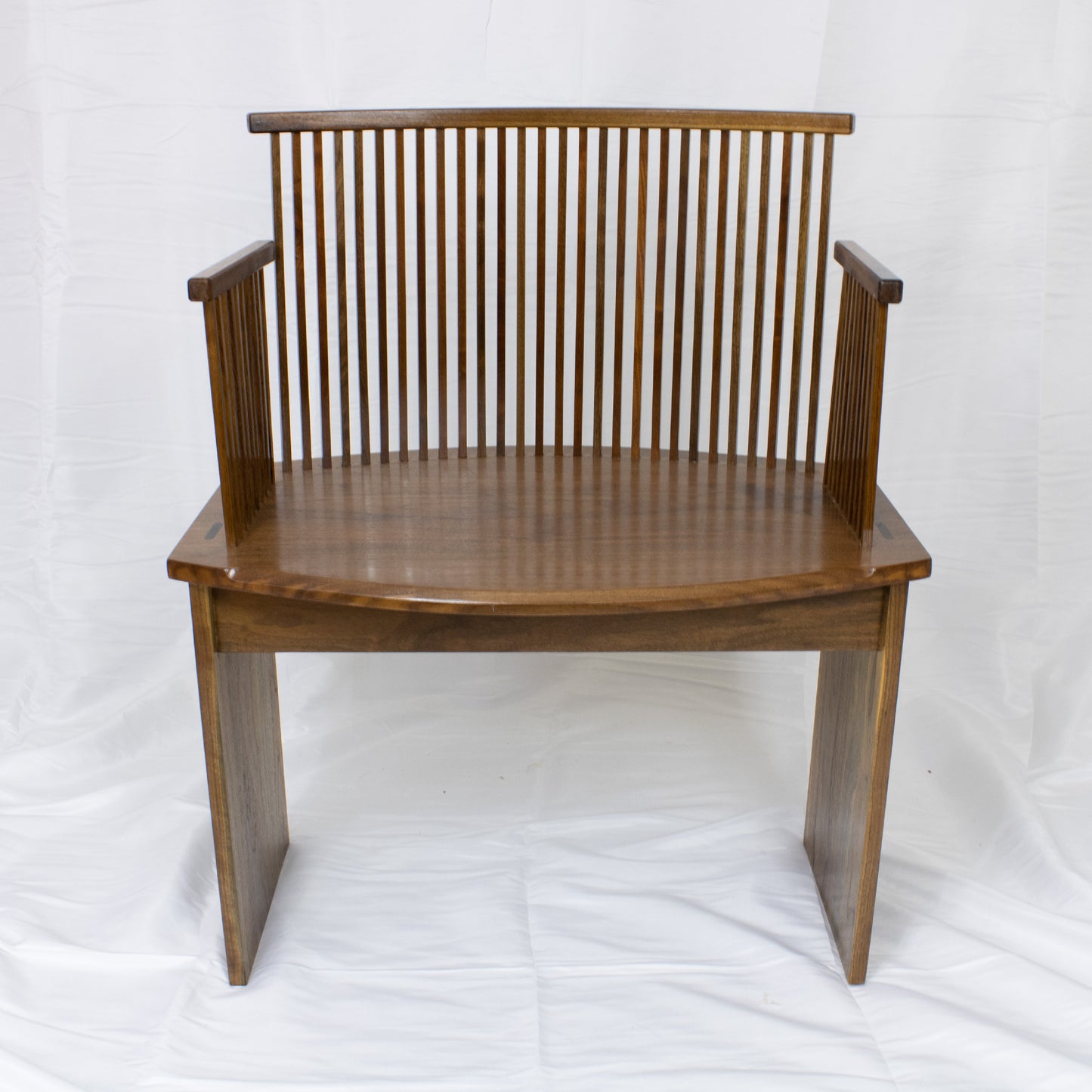 01 Bench-style Walnut Chair