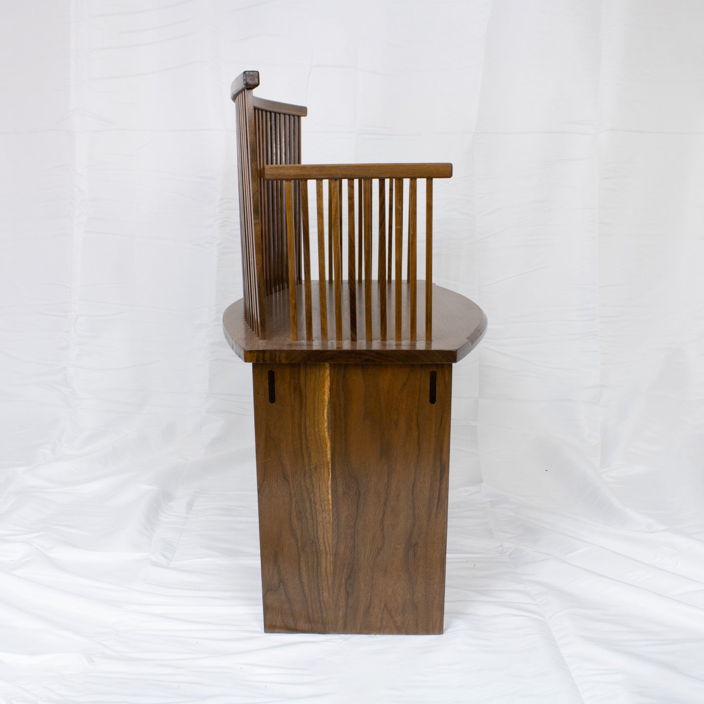 01 Bench-style Walnut Chair