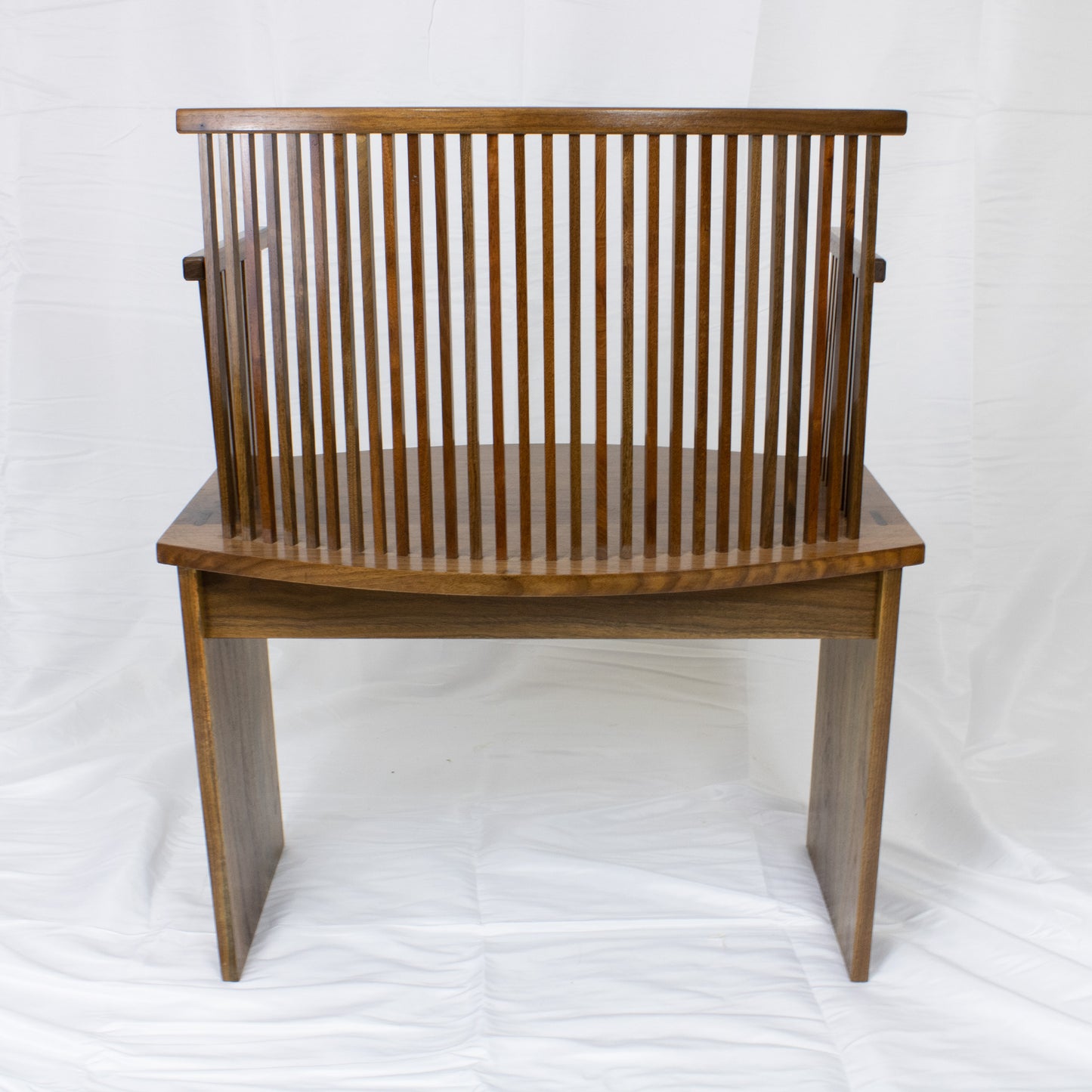 01 Bench-style Walnut Chair