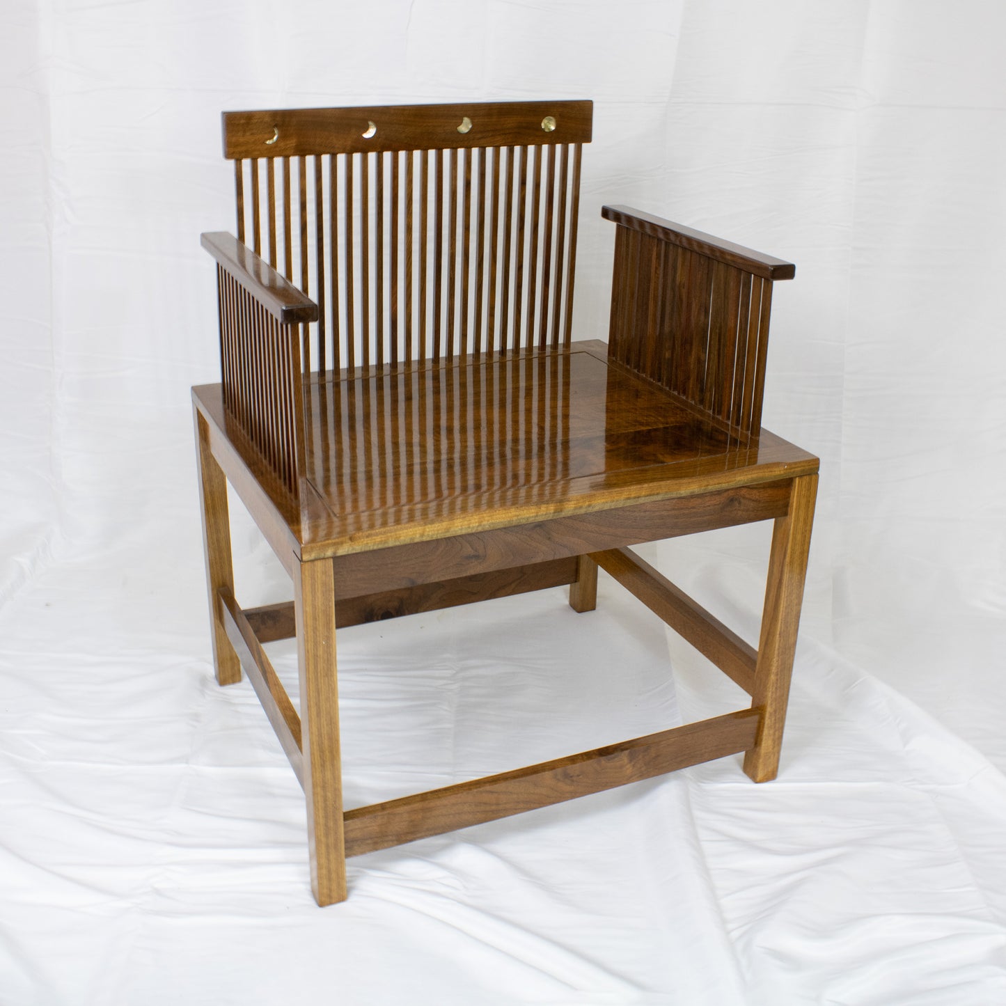 06 Fusion Walnut Chair with Abalone Inlay