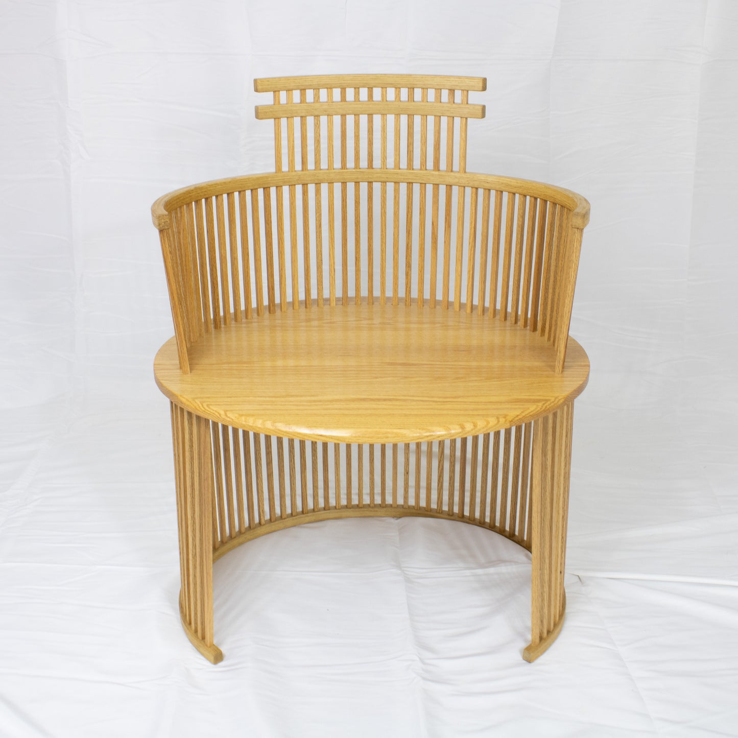 08 Straight Back White Oak Chair I