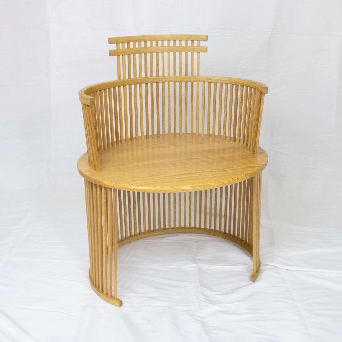 08 Straight Back White Oak Chair I