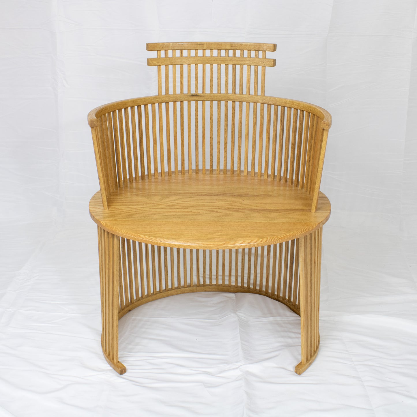 09 Straight Back White Oak Chair II