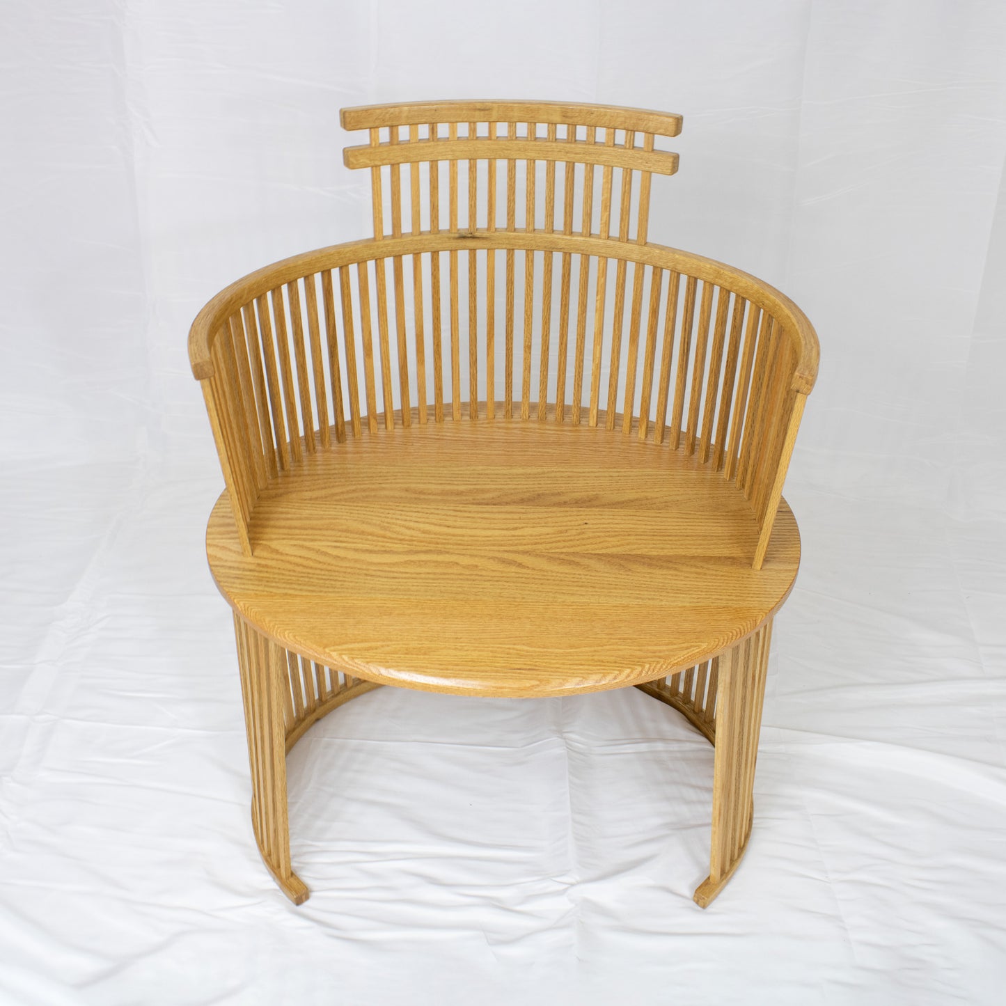 09 Straight Back White Oak Chair II