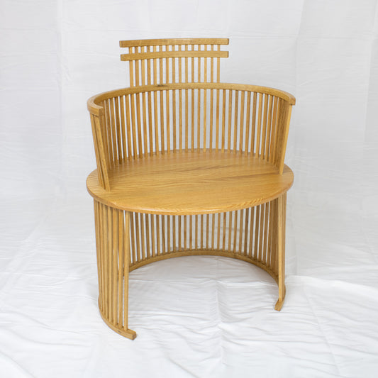 09 Straight Back White Oak Chair II