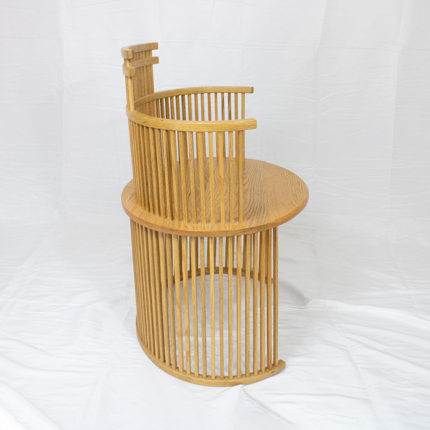 09 Straight Back White Oak Chair II