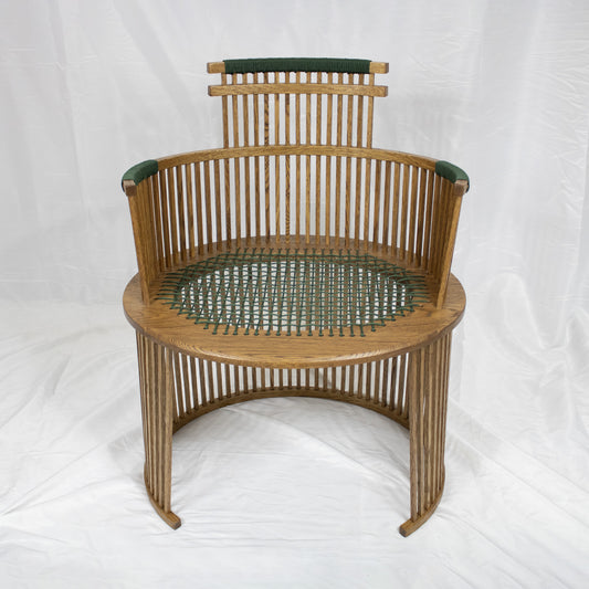 14 Dark Oak Chair with Woven Seat