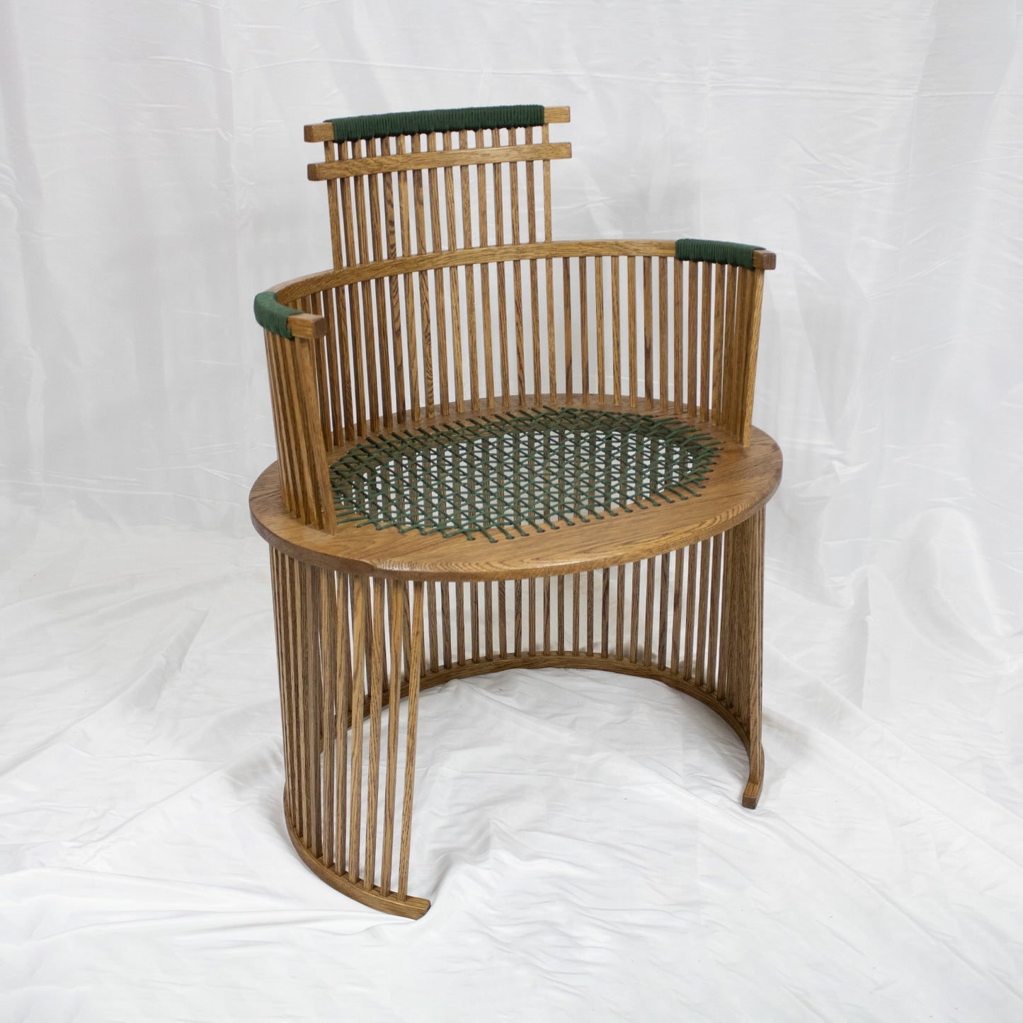 14 Dark Oak Chair with Woven Seat