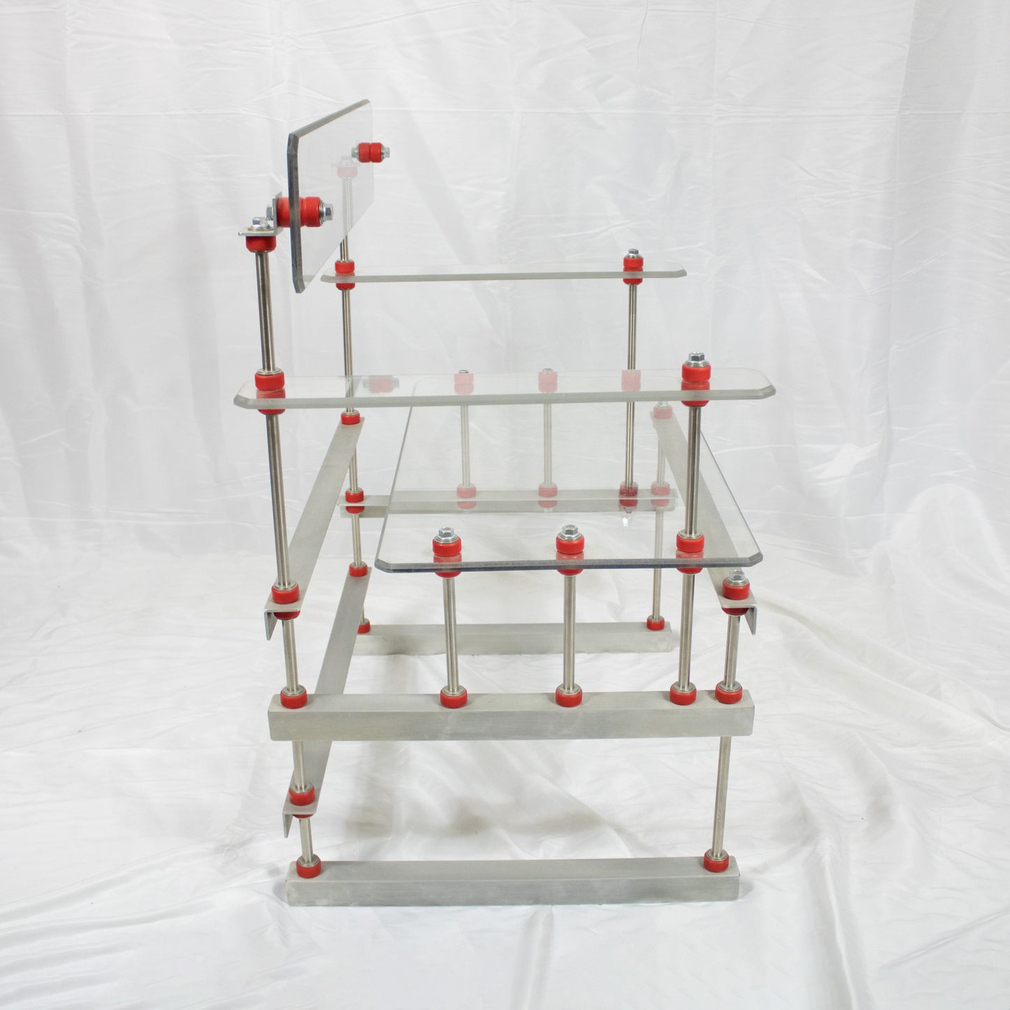 19 Polycarbonate Chair with Red Accents