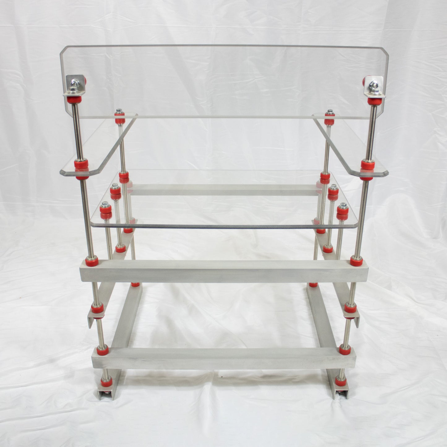 19 Polycarbonate Chair with Red Accents