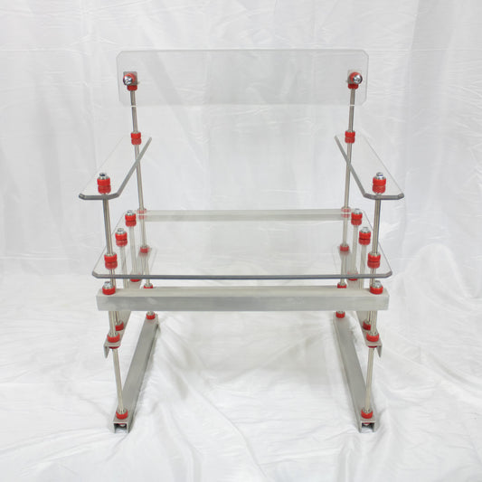 19 Polycarbonate Chair with Red Accents