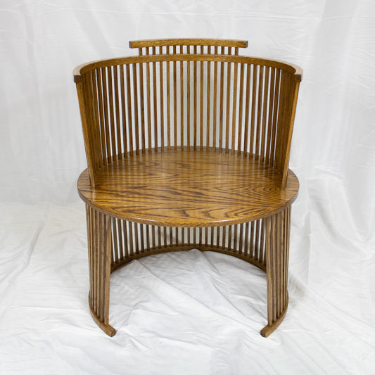 12 Dark Oak Captain's Chair